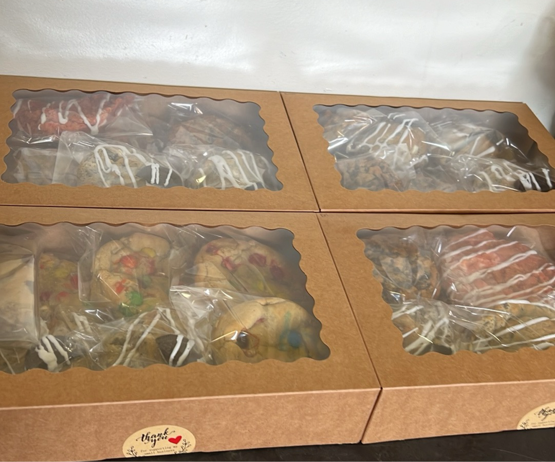 Sampler Box JUMBO SIZED-cookies (Half Dozen)