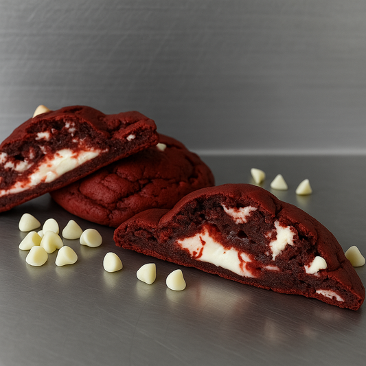 Red Velvet- Cream Cheese Stuffed- Cookie- JUMBO SIZED